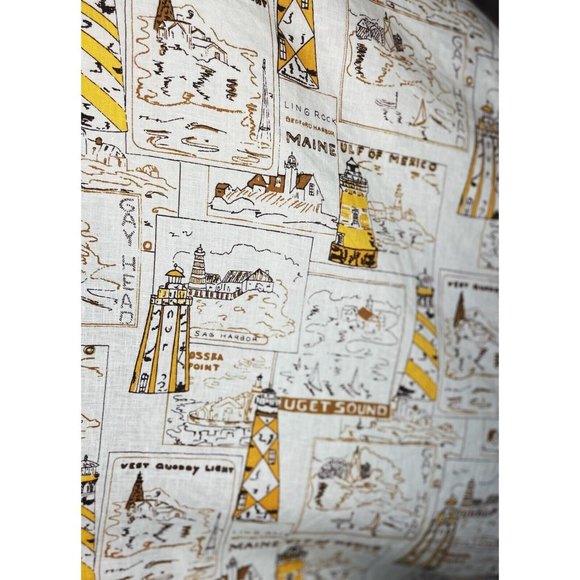 J Crew Lighthouse Postcard Halter Linen Dress Gulf Of Mexico Maine New England 2 - Picture 5 of 6